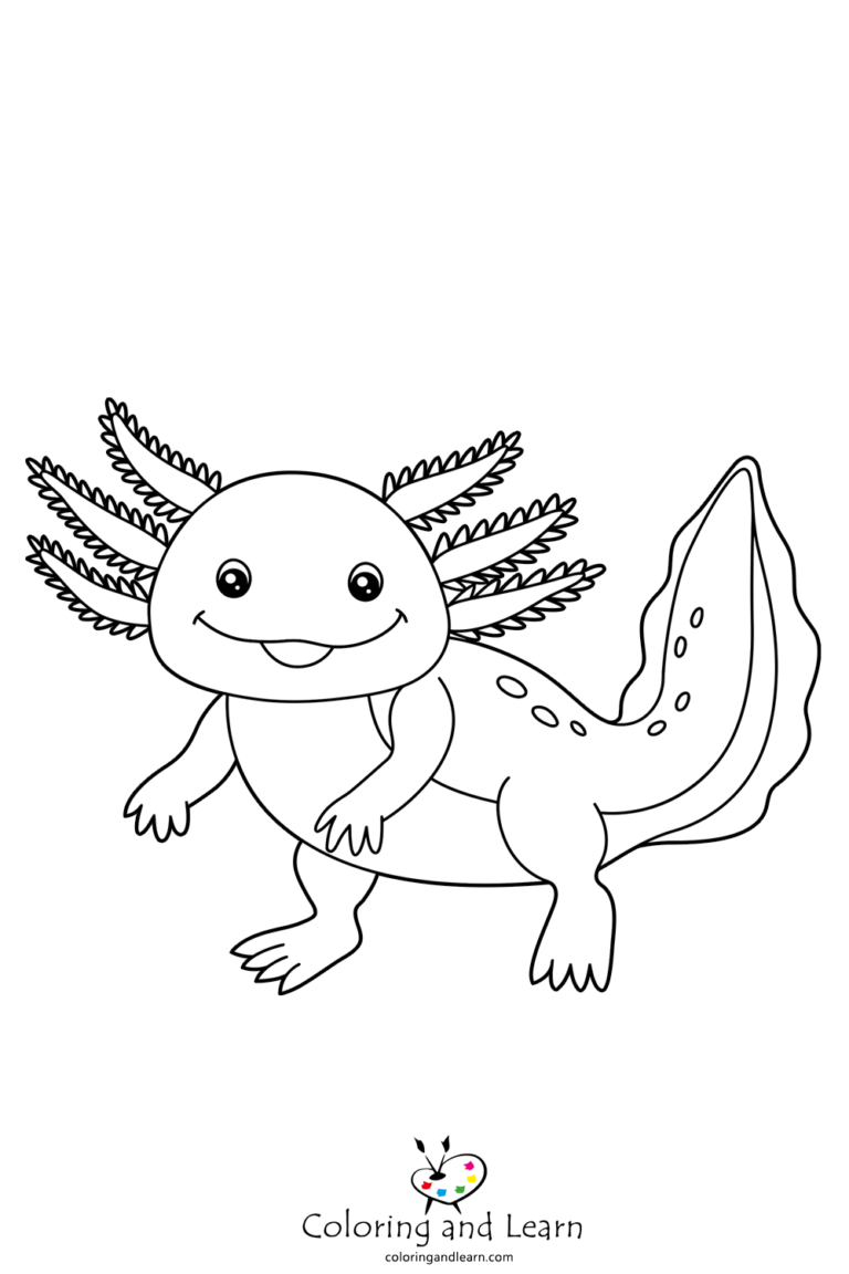 Axolotl Coloring Pages (2023) - Coloring and Learn