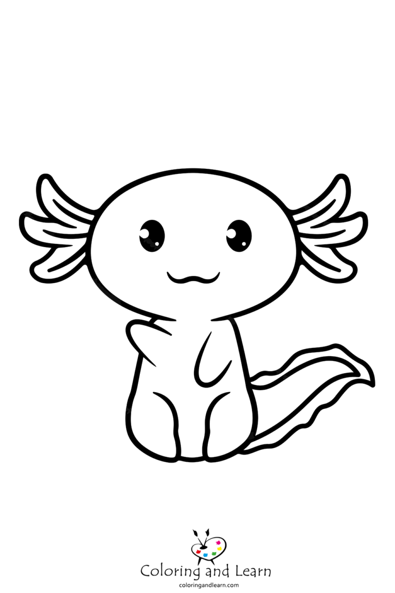 Axolotl Coloring Pages (2023) - Coloring and Learn