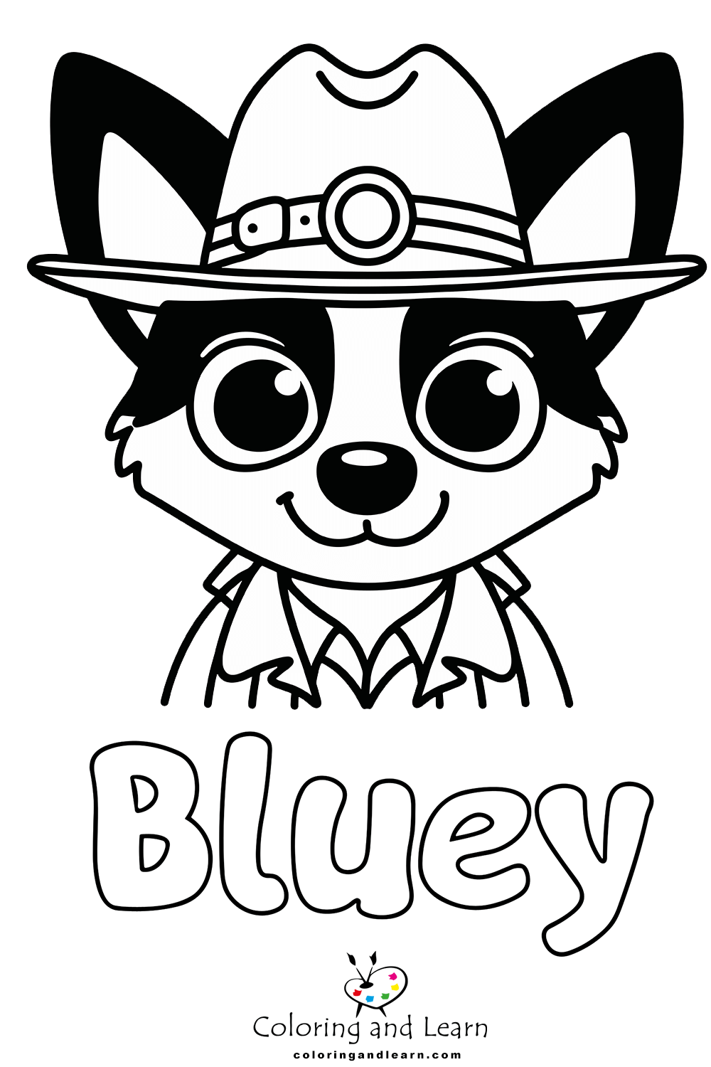 bluey coloring pages 14