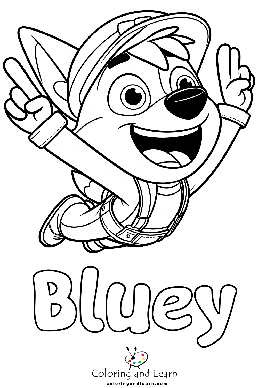 bluey coloring pages 15