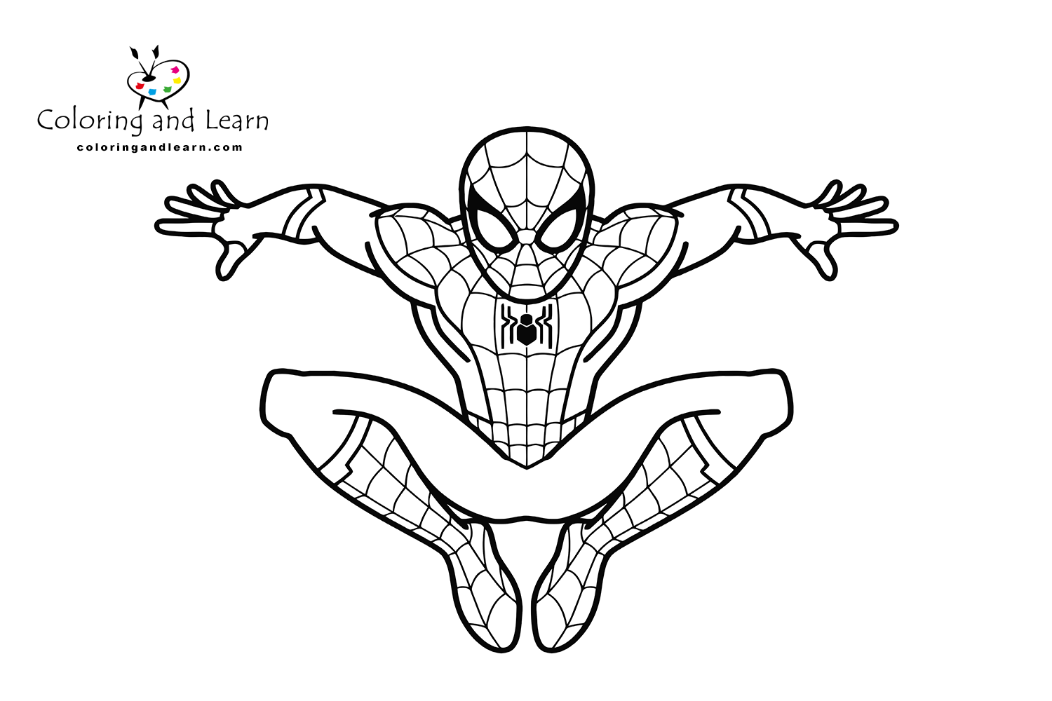 How to Color Spiderman, Spiderman Coloring Pages for Kids, Spiderman  Colouring 
