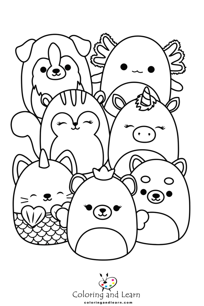 Squishmallows Coloring Pages (FREE) (2024) - Coloring and Learn