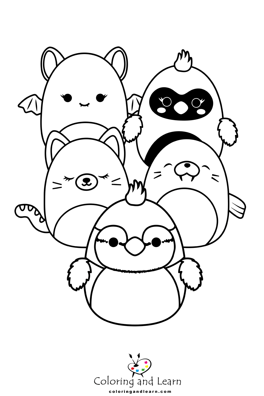 Squishmallows Coloring Pages : r/coloringpages
