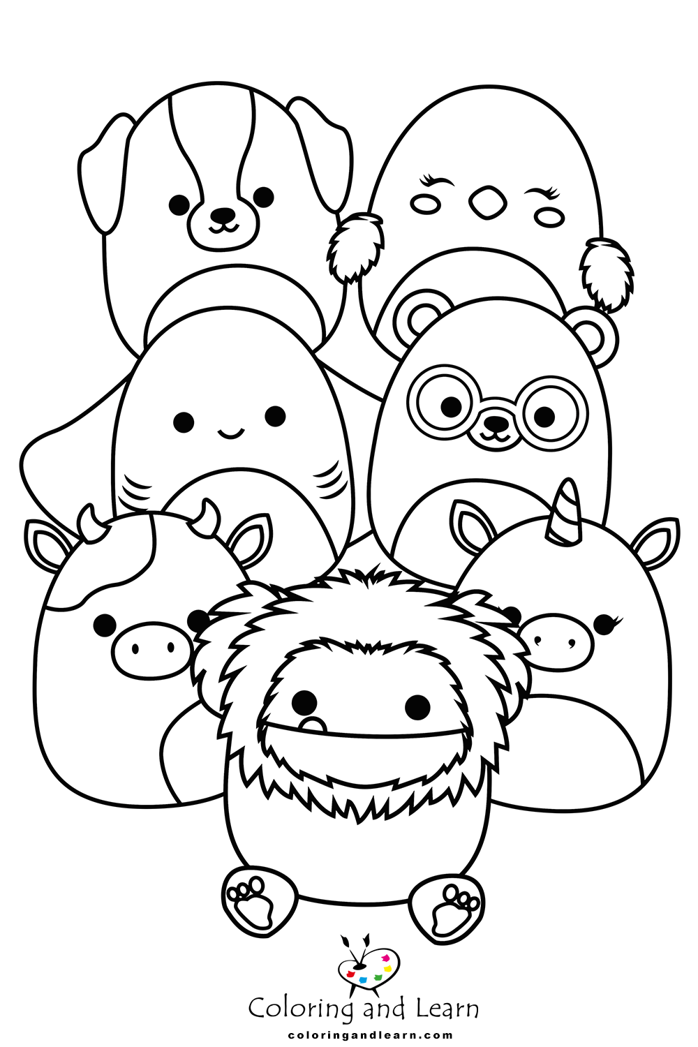 Squishmallows Coloring Pages (FREE) (2024) - Coloring and Learn