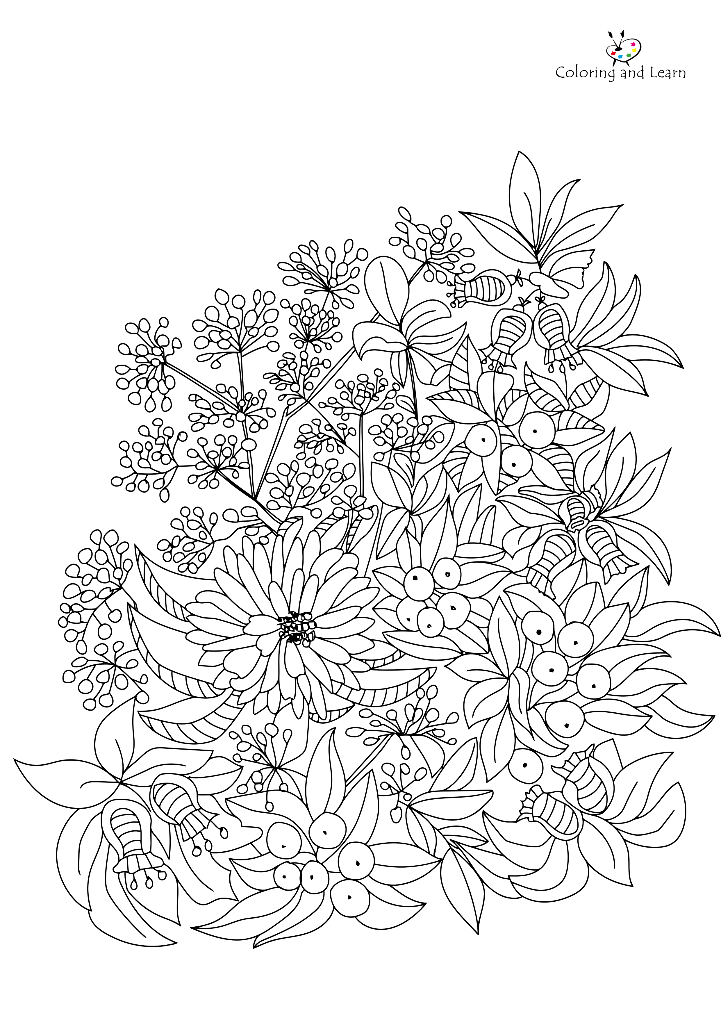 adult-flower-coloring-pages