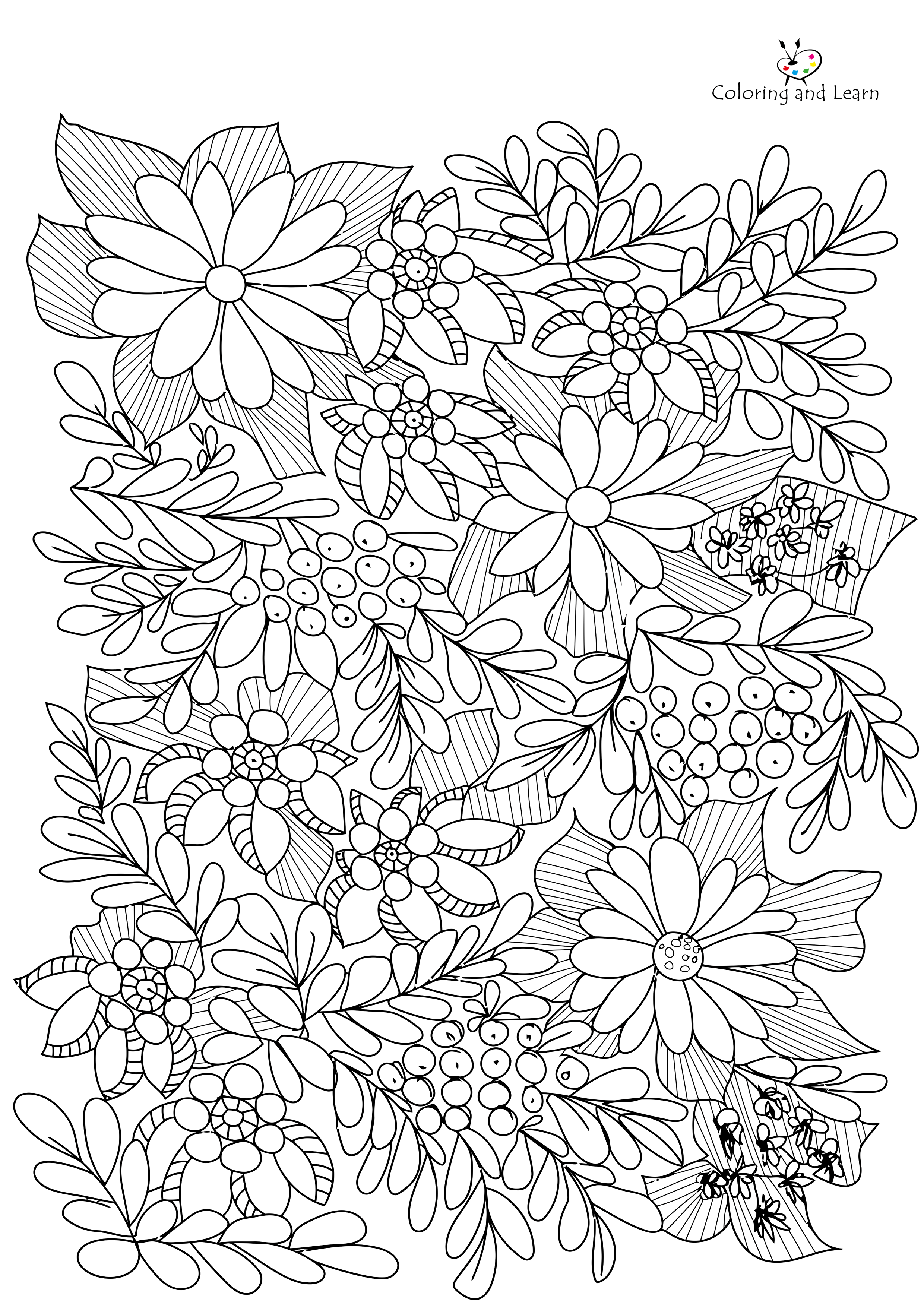 adult-flower-coloring-pages