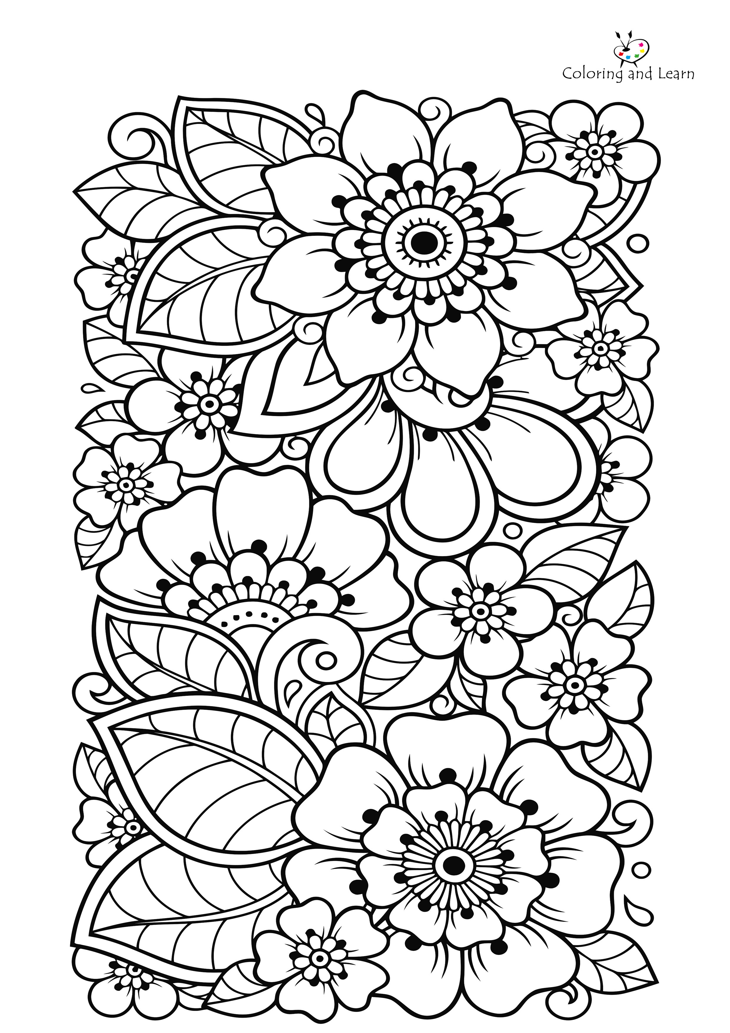 adult-flower-coloring-pages