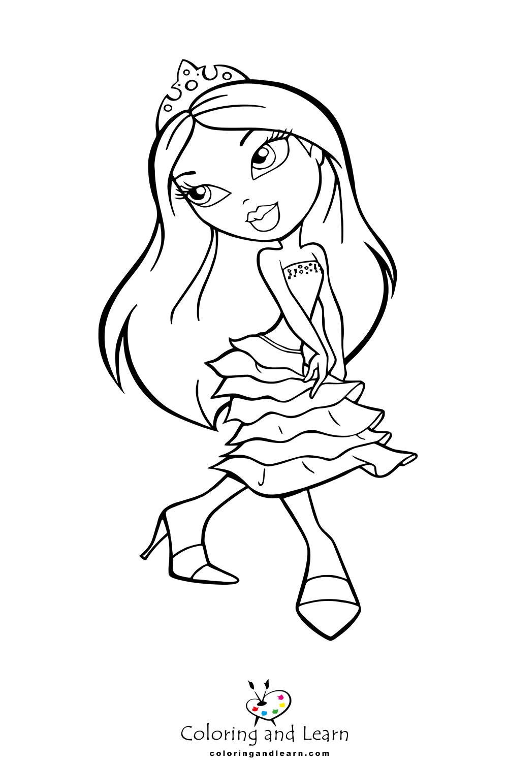 Bratz coloring picture