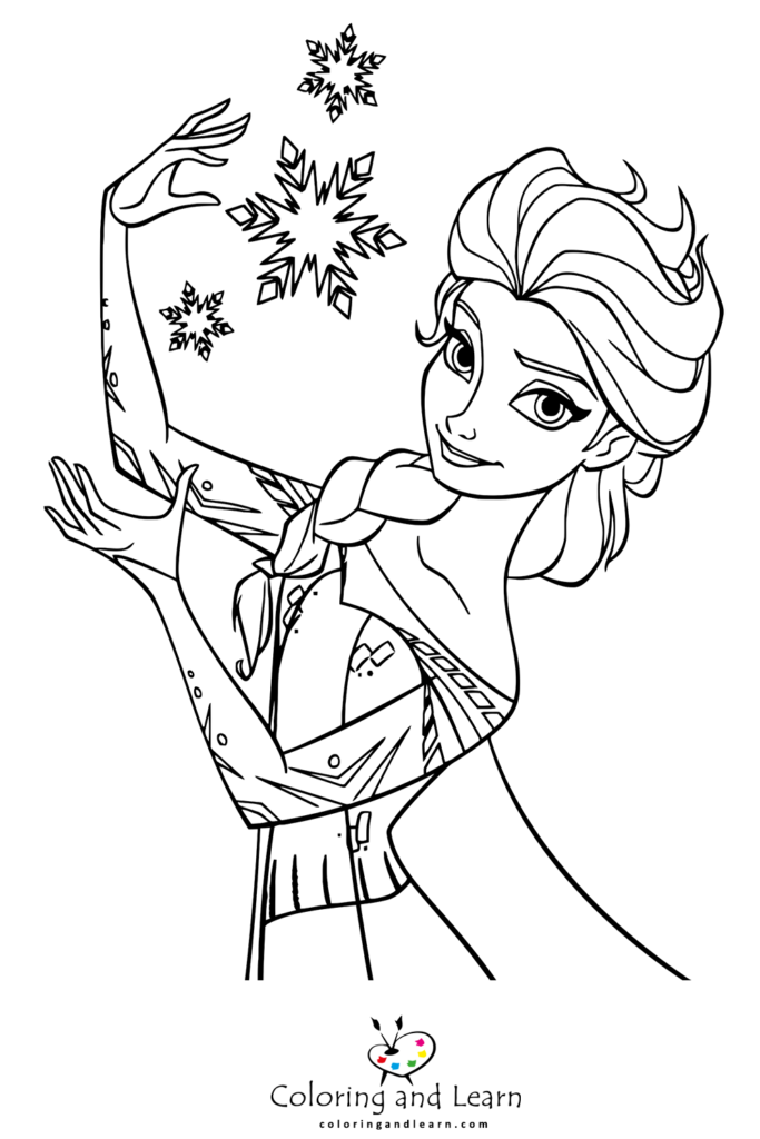 Elsa Coloring Pages Free 2024 Coloring And Learn 