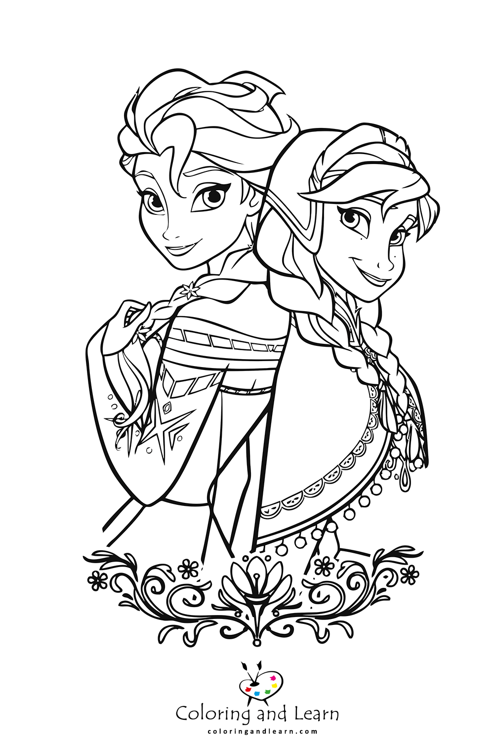 Elsa Coloring Pages 2023 Coloring And Learn 