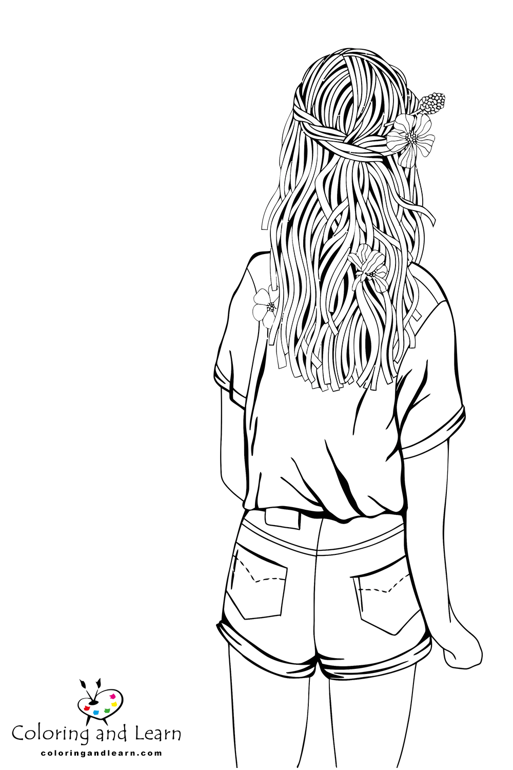 girl coloring pages for adults