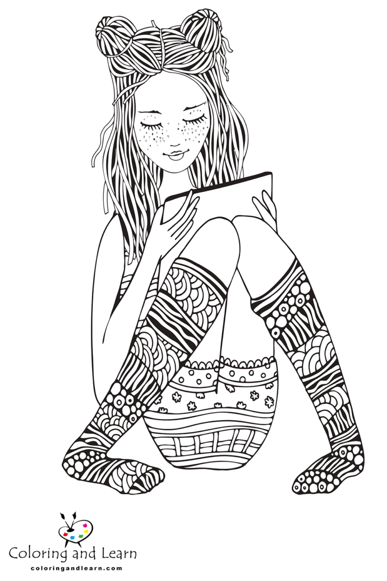 Girl Coloring Pages For Adults Free 2024 Coloring And Learn 1834