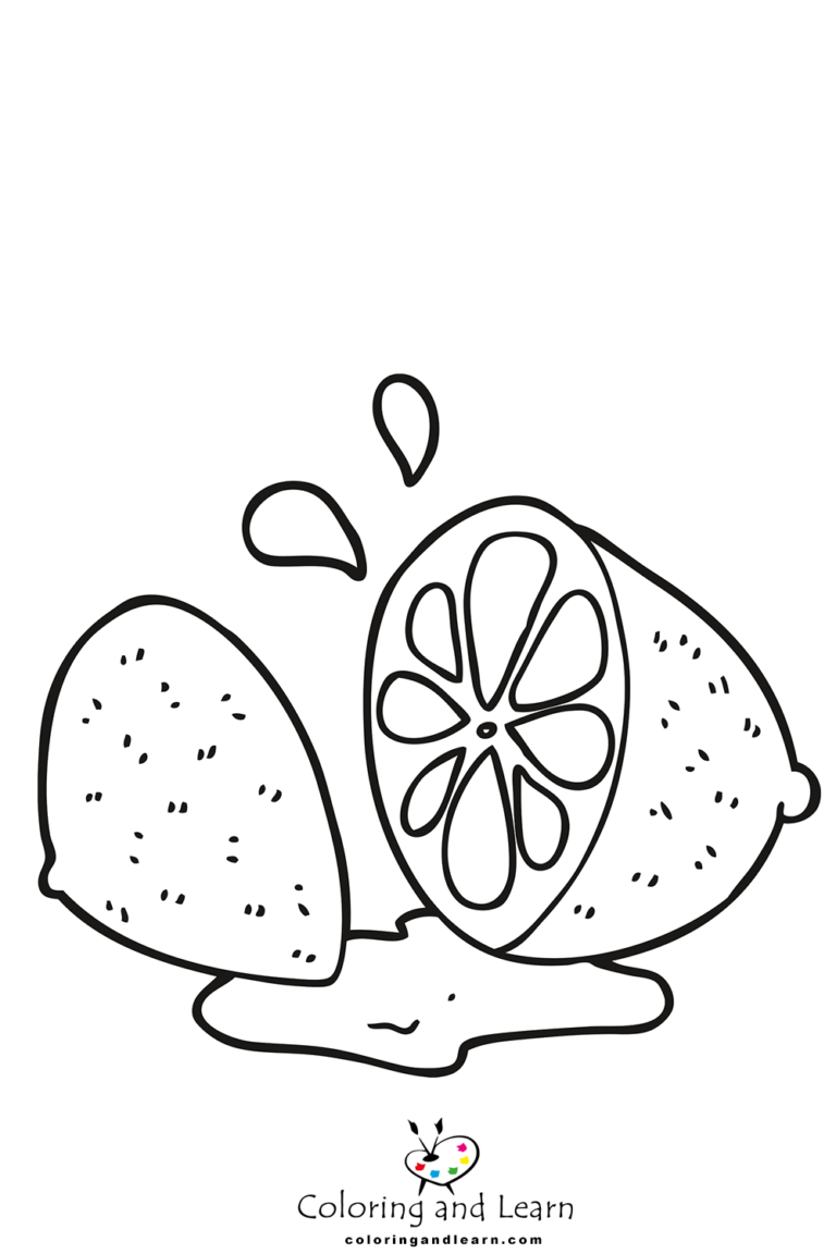 Lemon Coloring Pages (FREE) (2025) - Coloring and Learn