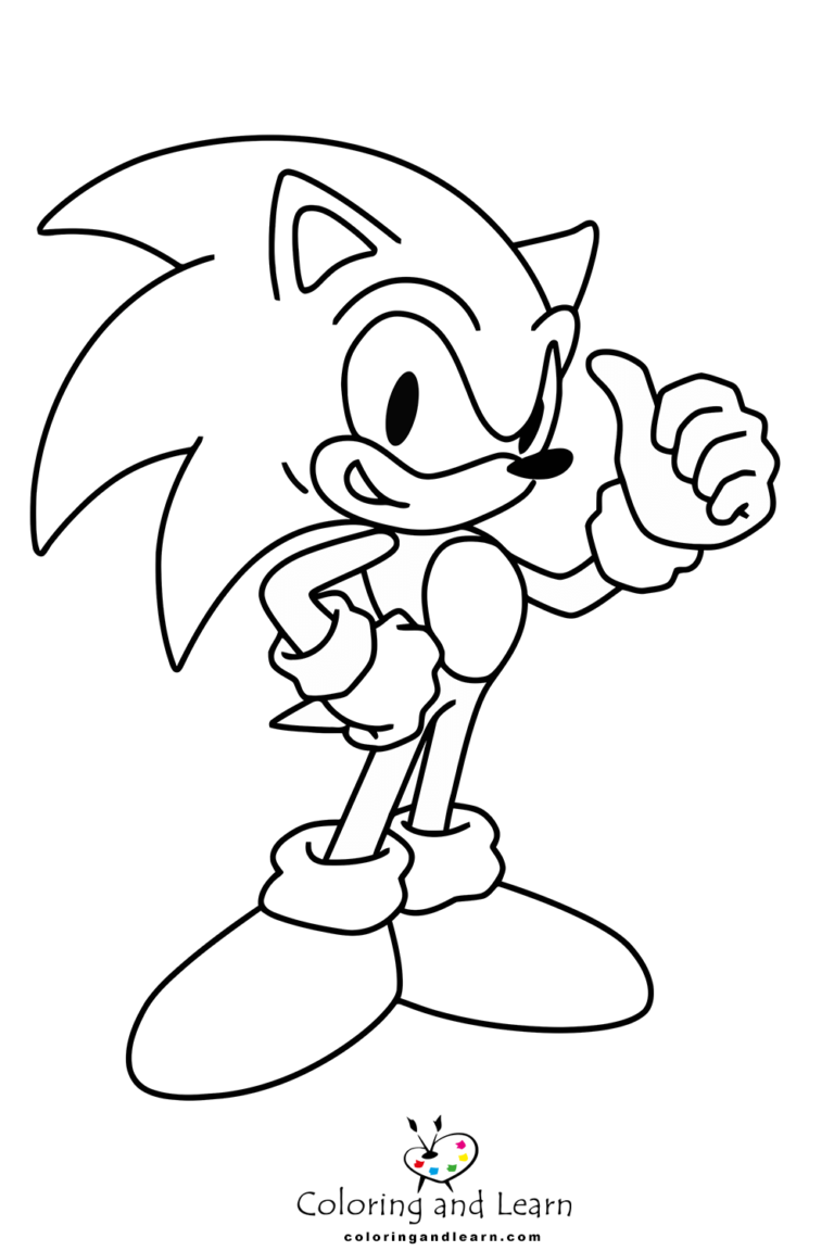 Sonic Coloring Pages (FREE) (2024) - Coloring and Learn