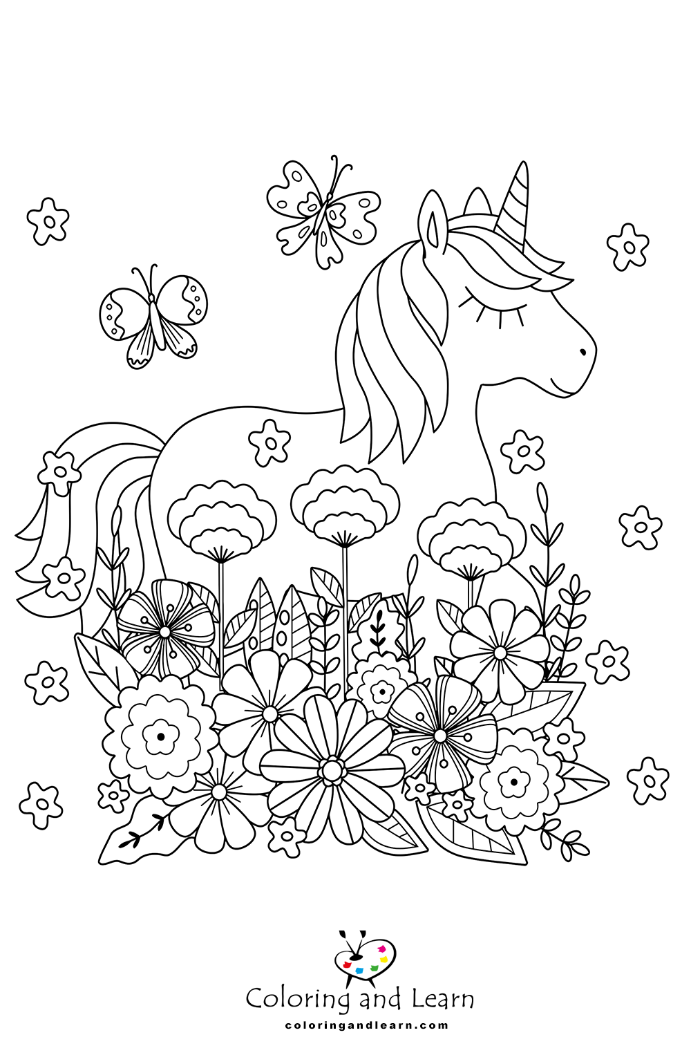 Unicorn Coloring Pages 5 