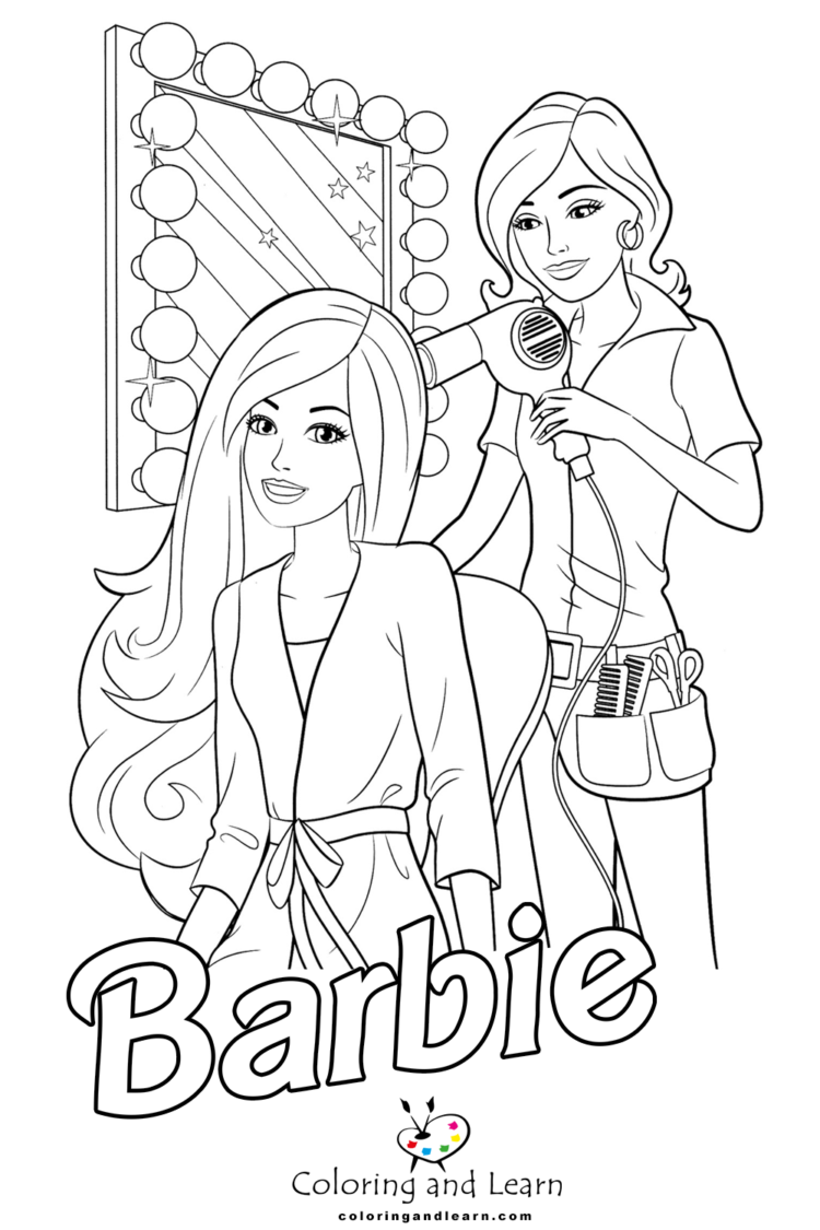 Barbie Coloring Pages (2024) - Coloring and Learn