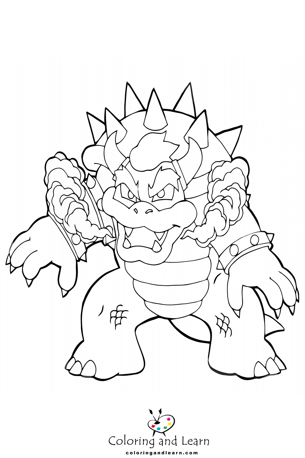 Bowser Coloring Pages - Best Coloring Pages For Kids  Mario coloring  pages, Cartoon coloring pages, Super mario coloring pages
