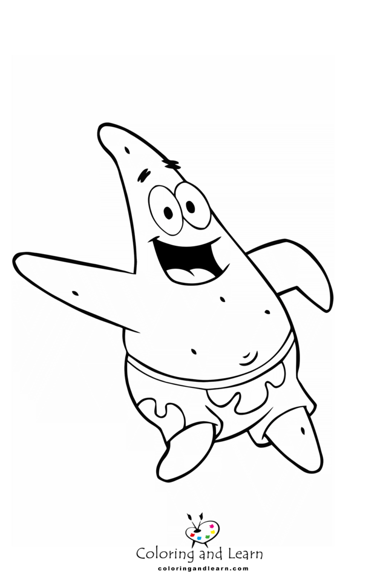 Patrick Star Coloring Pages (FREE) (2024) - Coloring and Learn