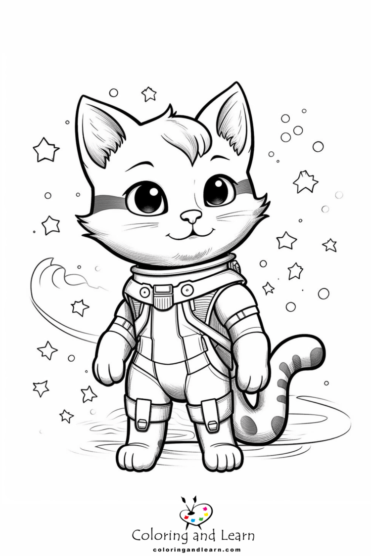 realistic-astronaut-cat-coloring-pages