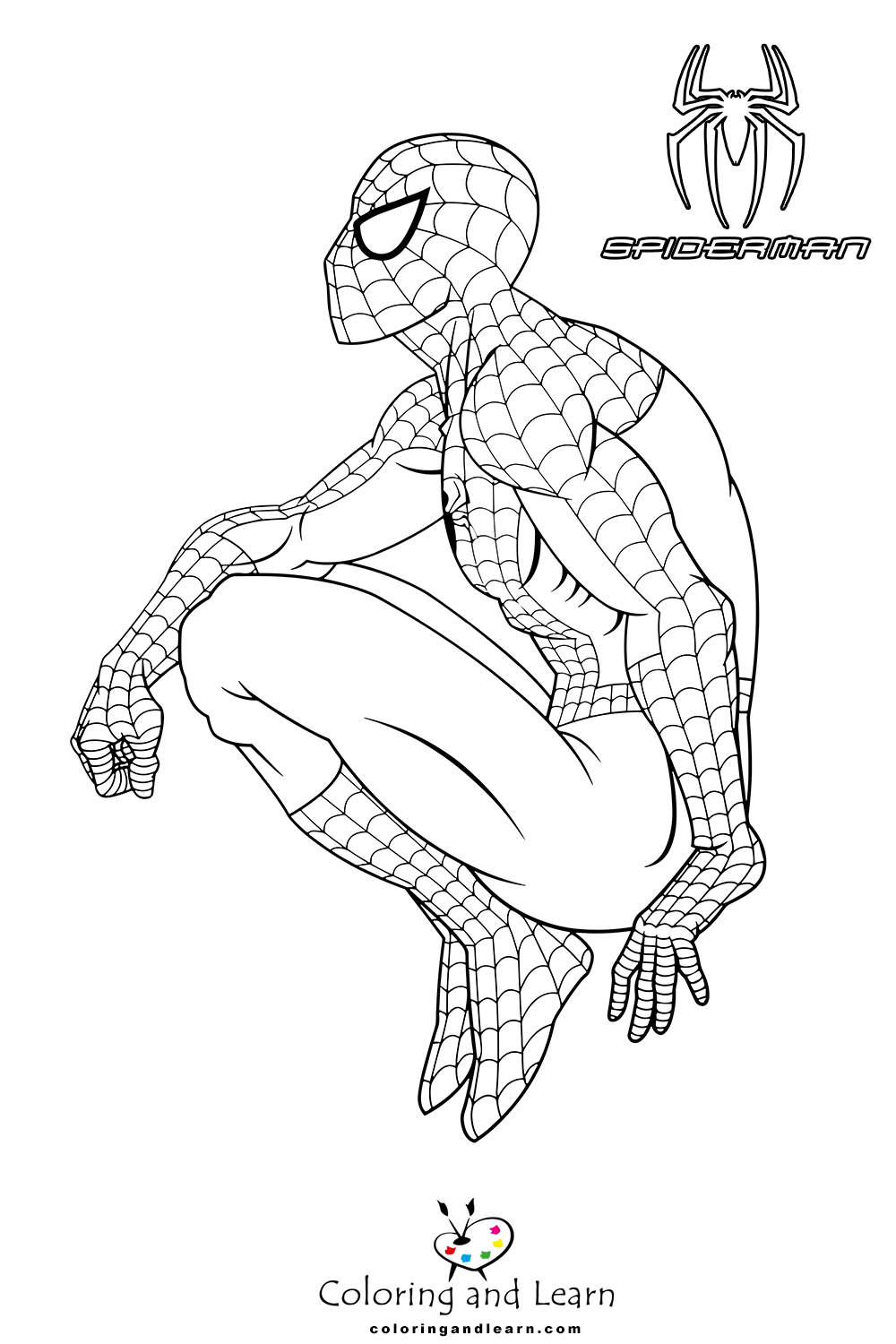 spiderman coloring pages 2024 6