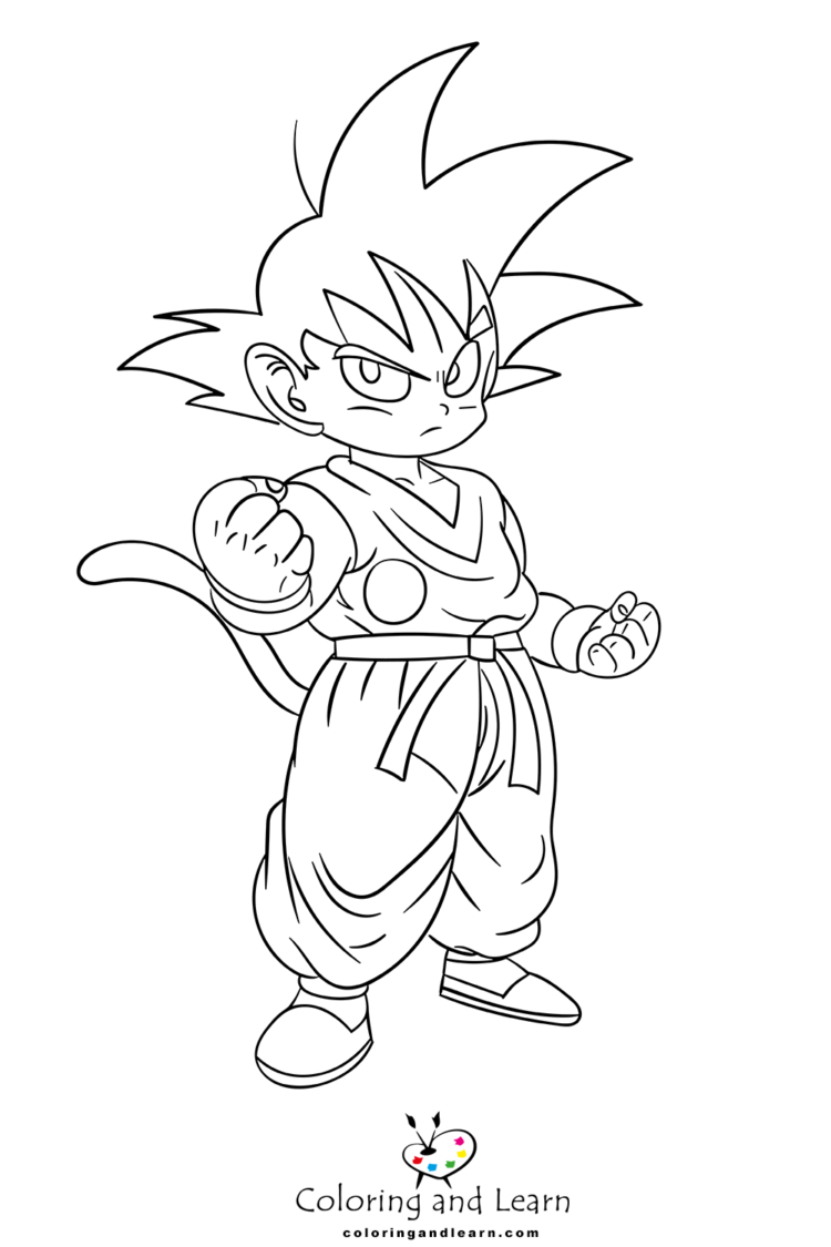 Goku Coloring Pages (FREE) (2025) Coloring and Learn