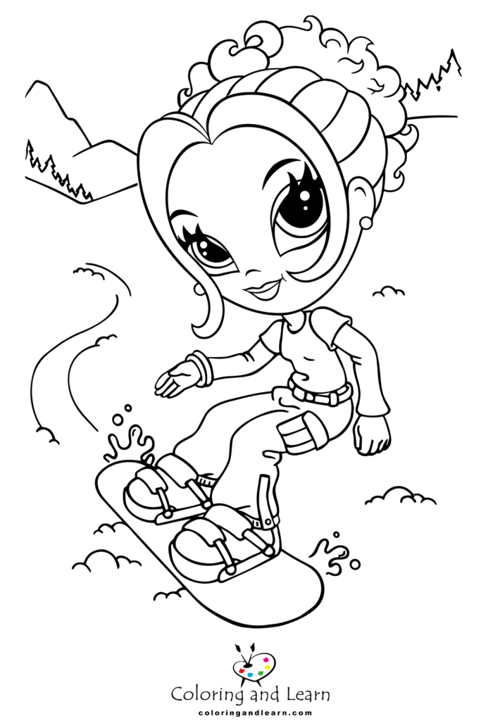 Lisa Frank: Glamor Girl Coloring Pages (2023) - Coloring and Learn