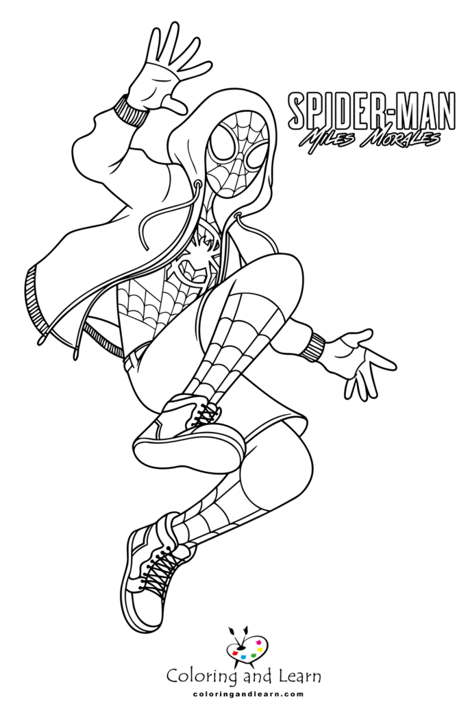 Miles Morales Coloring Pages (FREE) (2025) Coloring and Learn