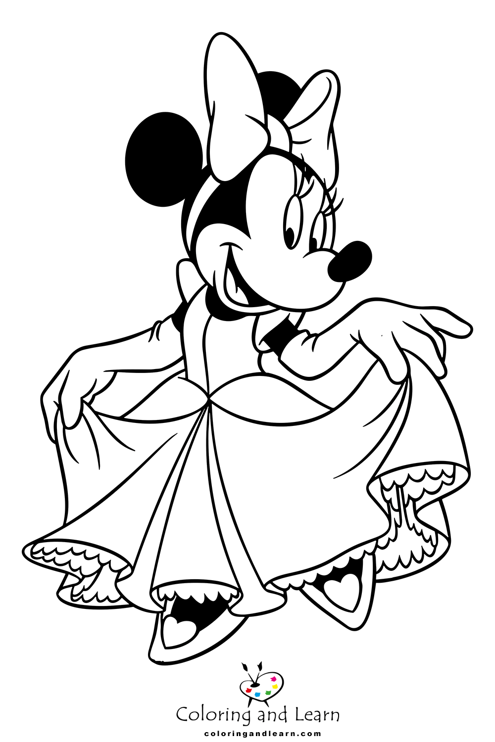 Minnie Mouse Coloring Pages (FREE) (2024) - Coloring and Learn