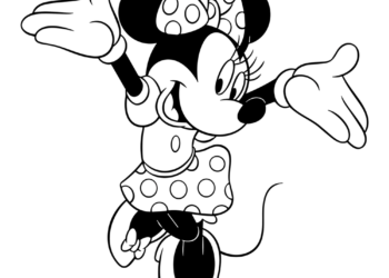 minnie mouse coloring pages 9