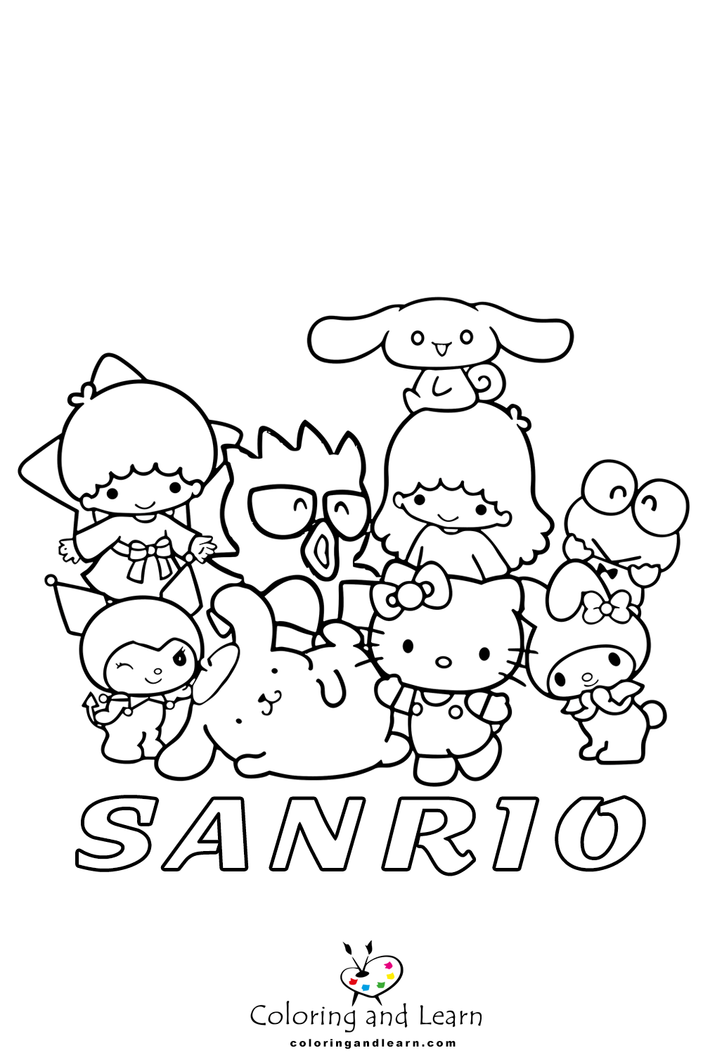 Sanrio Characters Coloring Pages Printable for Free Download