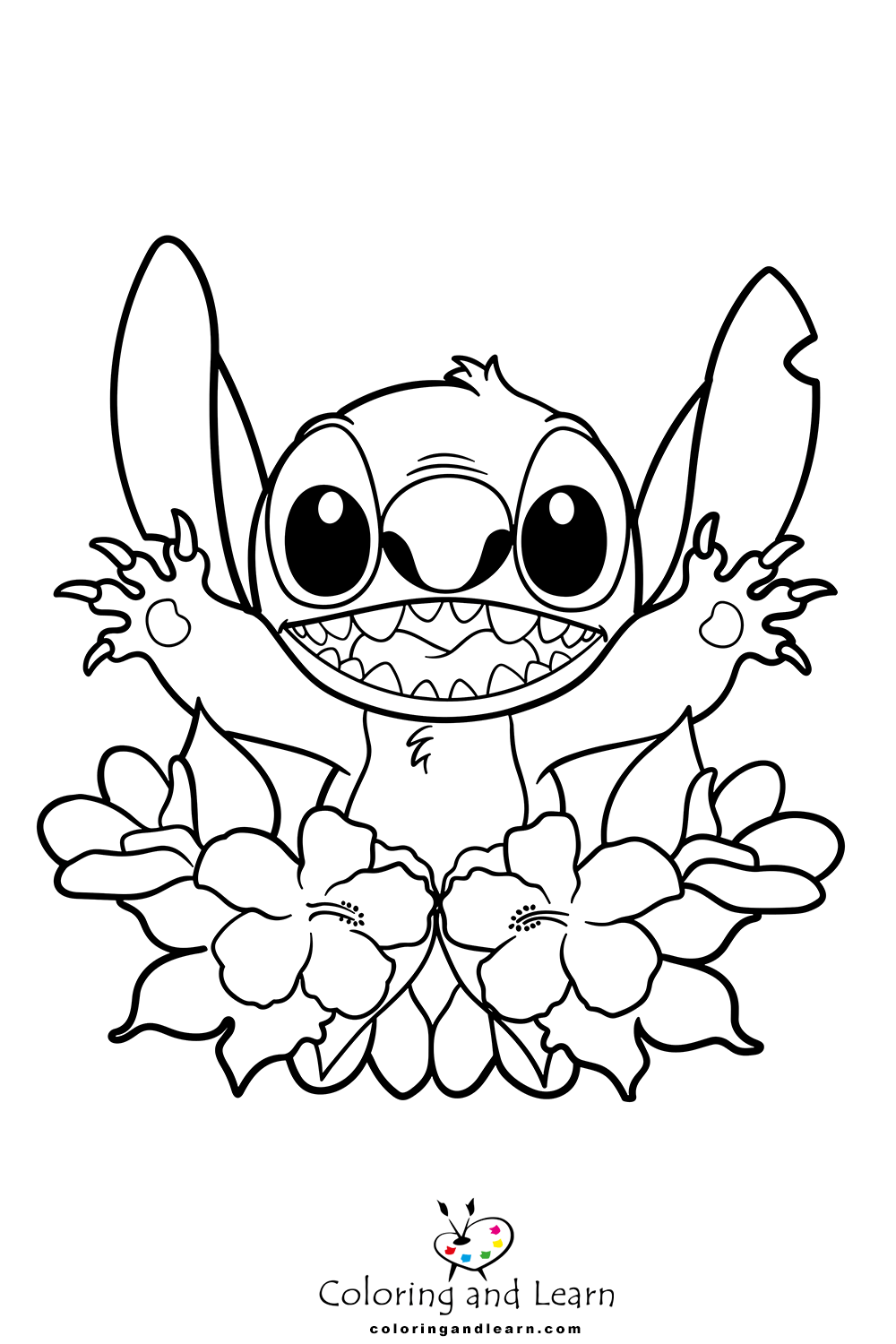 Stitch Coloring Pages (2024) - Coloring and Learn