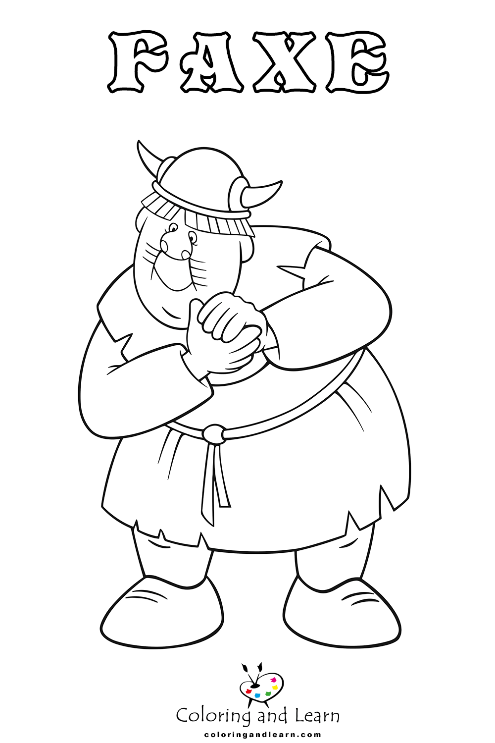 vikings faxe coloring page