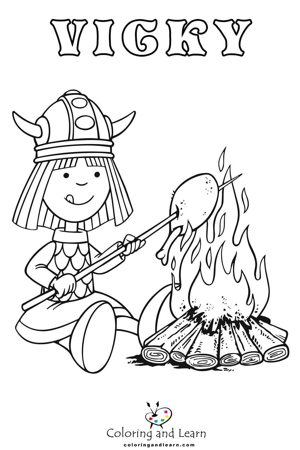 vikings vicky coloring page vikings vicky coloring page