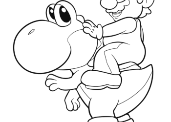 yoshi coloring pages 7