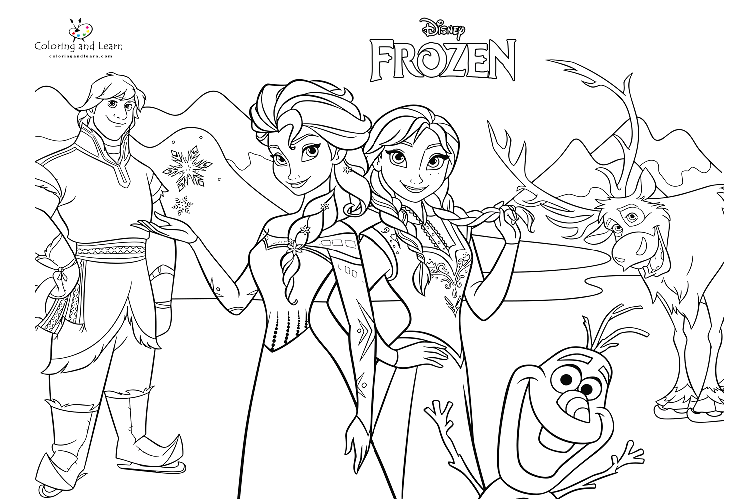 Frozen Coloring Pages (FREE) (2024) - Coloring and Learn