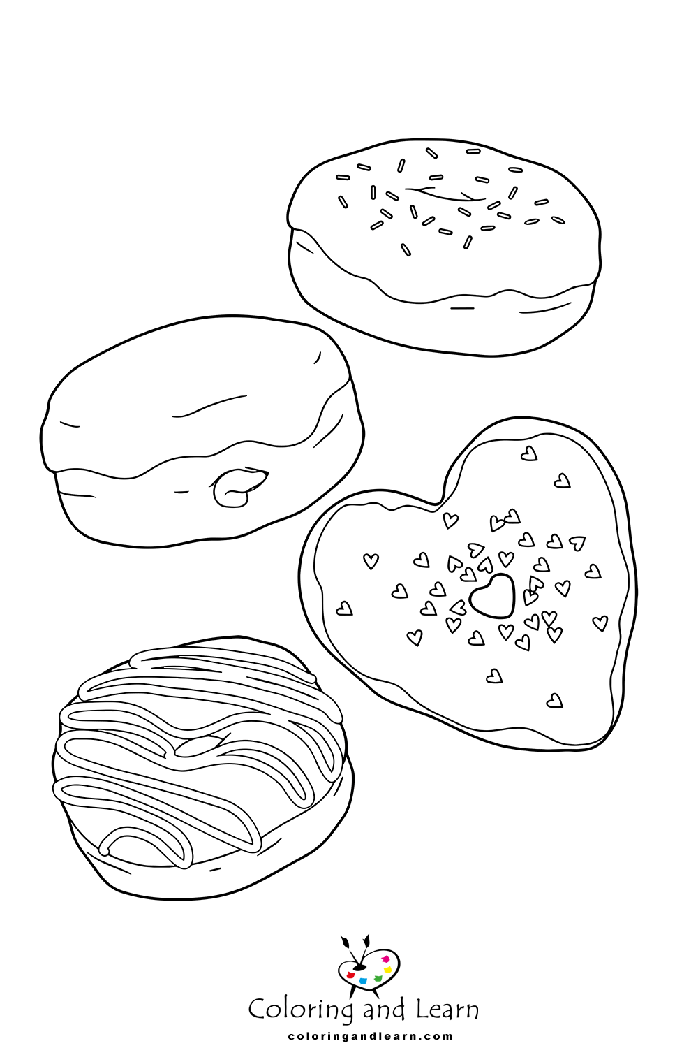donut coloring pages 3