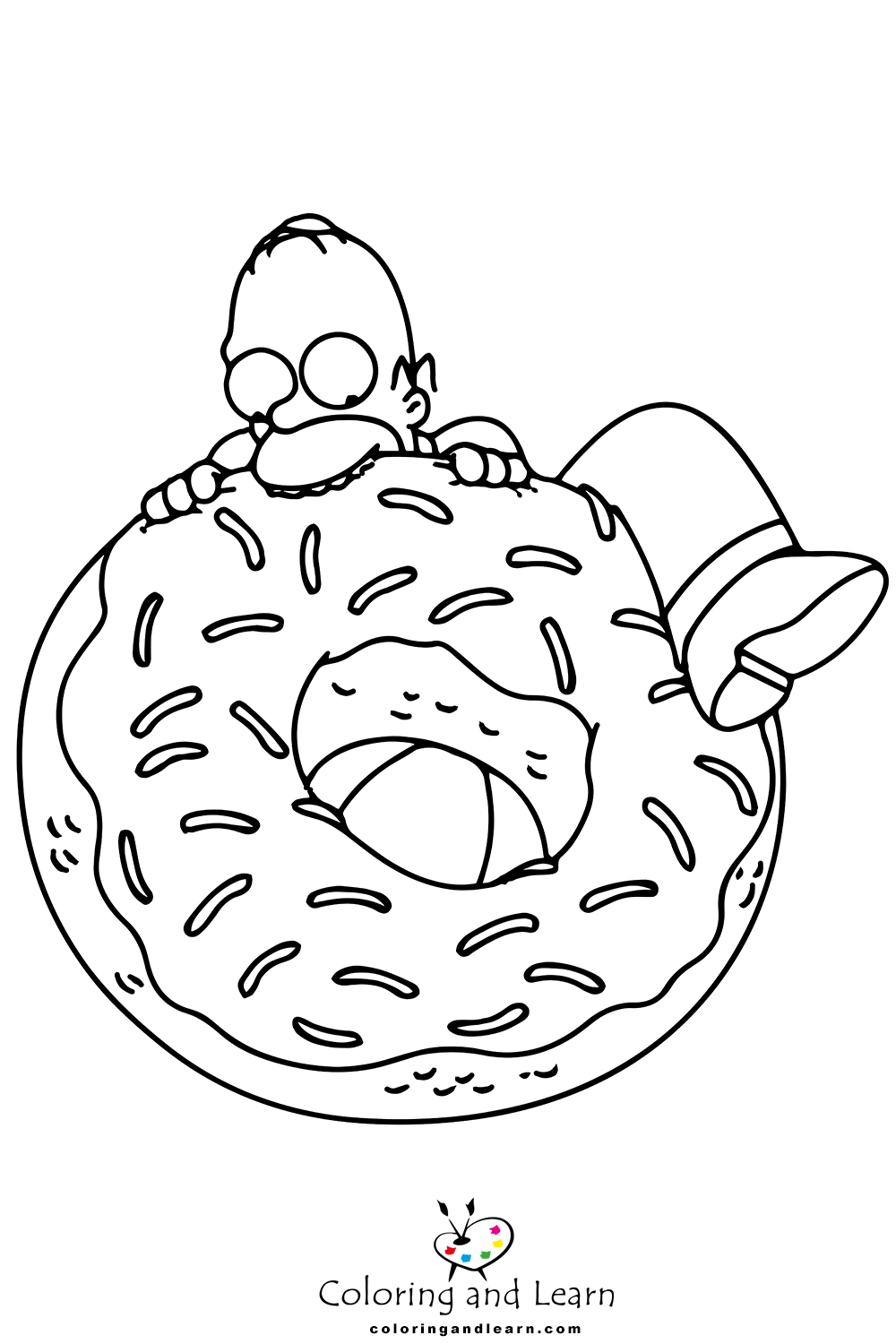 donut coloring pages 4