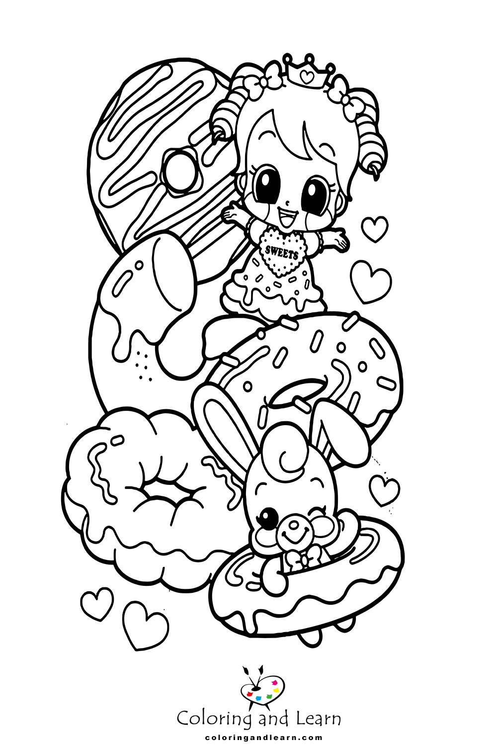 donut coloring pages 6
