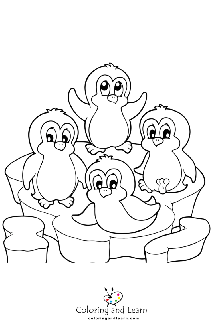 penguin coloring pages 2