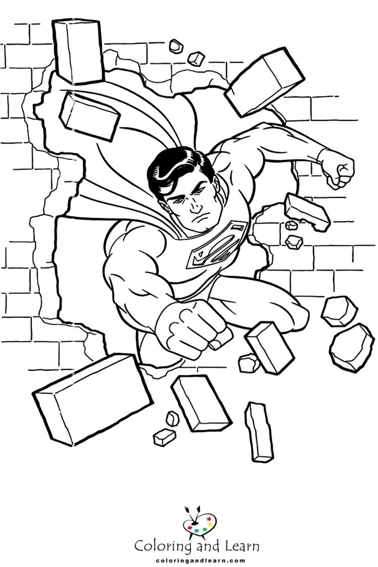 superman coloring pages
