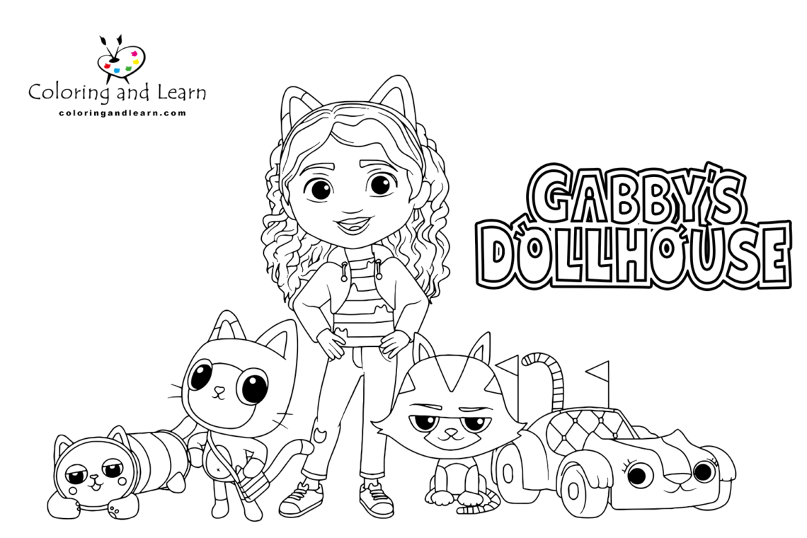 Gabby's Dollhouse Coloring Pages (FREE) (2024) - Coloring and Learn