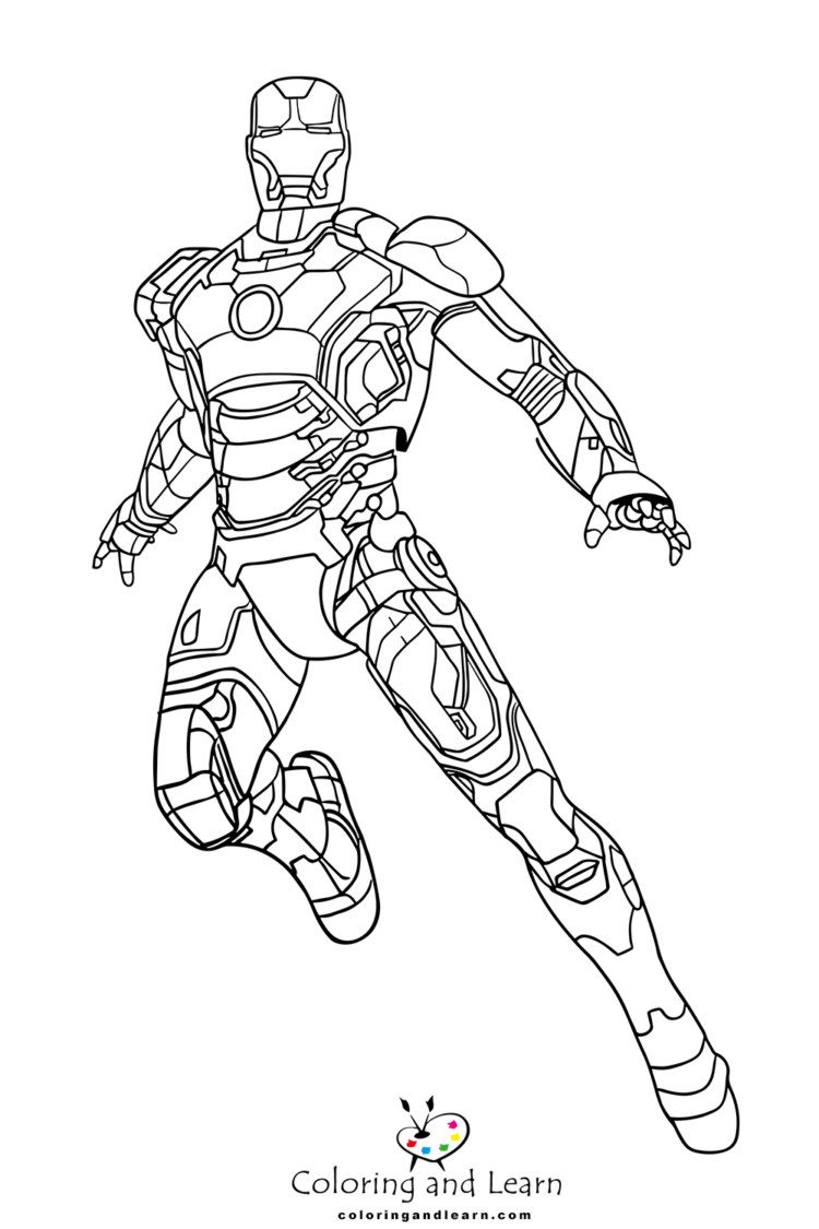 iron man coloring pages 2
