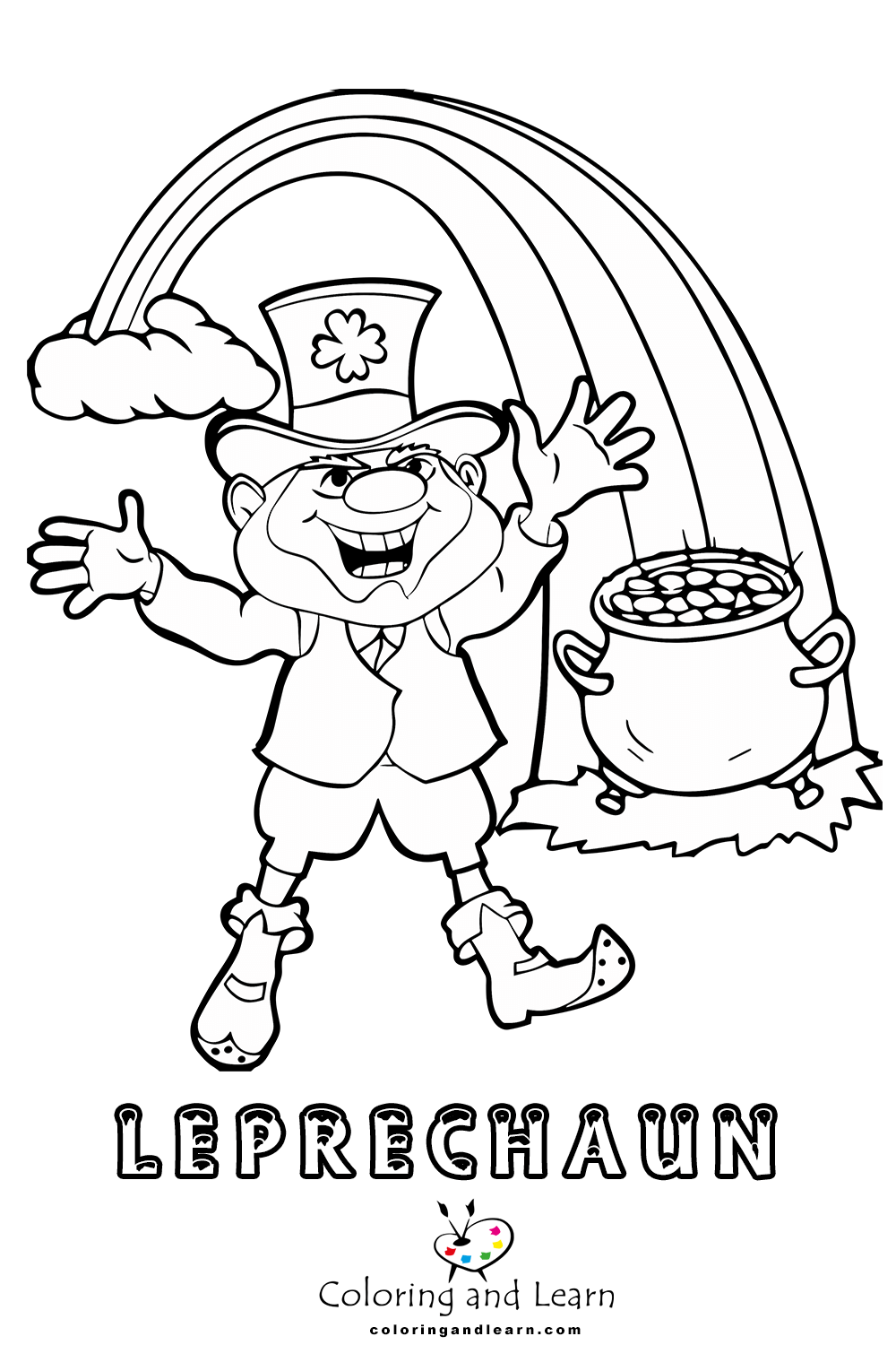 leprechaun coloring pages 1
