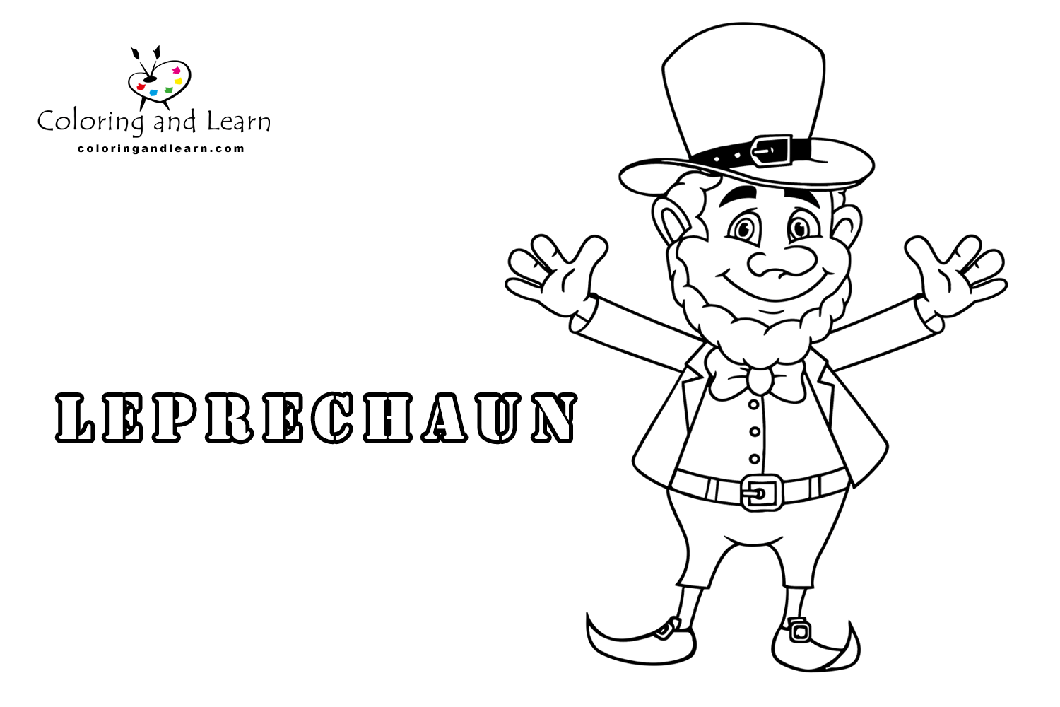 leprechaun coloring pages 10