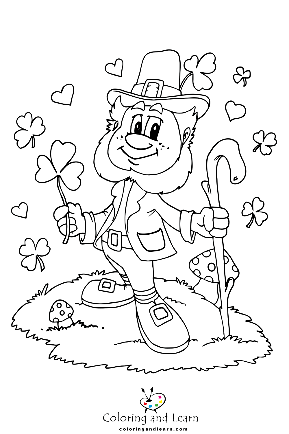 leprechaun coloring pages 2