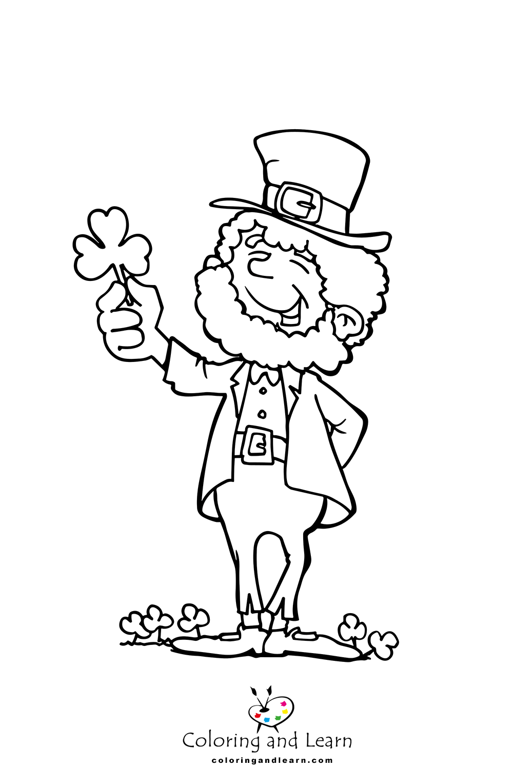 leprechaun coloring pages 4