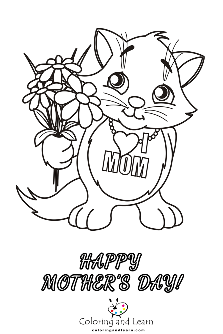 mothers day coloring pages 4