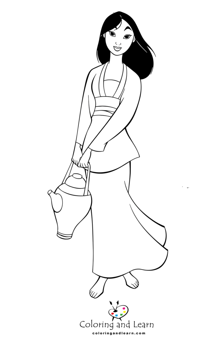 mulan coloring pages 3