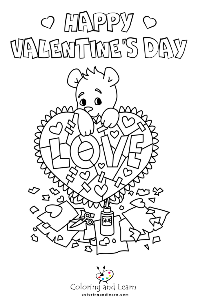 Valentine's Day Coloring Pages (FREE) (2024) - Coloring and Learn