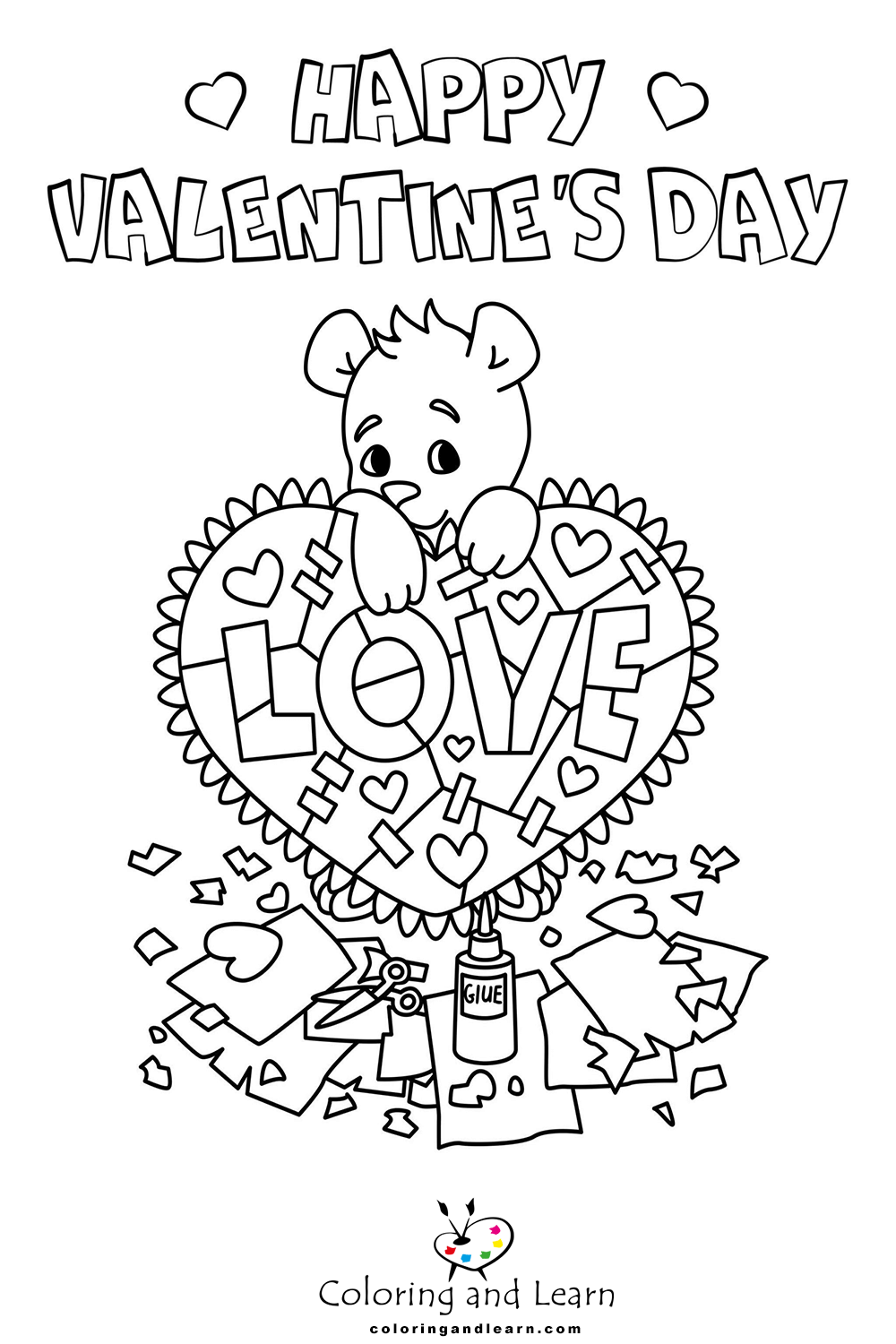 valentines day coloring pages 5